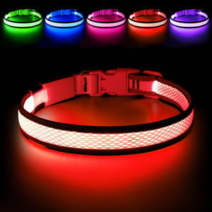 Collier pour <span class=keywords><strong>chien</strong></span> LED rechargeable, haute visibilité, collier de sécurité lumineux avec boucle à dégagement rapide - Product Image 5