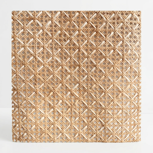 Diseño con Patrón Rómbico, Lámina de Caña Natural, Mimbre de Ratán con Tejido Cerrado, Mimbre de Ratán Natural - Product Image 1