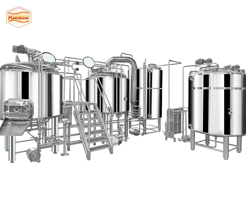 Turnkey project 1200L 15BBL beer plant brewhouse system large scale brewery equipment