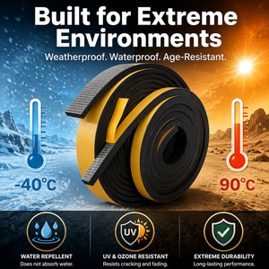 <span class=keywords><strong>Bande</strong></span> d'étanchéité en caoutchouc EPDM à prix d'usine avec support en maille de fibre, auto-adhésive, en rouleau, pour isolation contre les intempéries - Product Image 6
