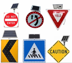 ODM Fabricant Panneau d'affichage à LED étanche IP65 en aluminium Flèche de signalisation de trafic extérieur pour avertissement routier Pas de stationnement Route lente - Product Image 5