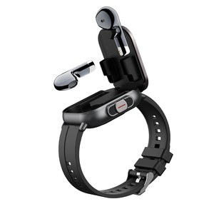 <span class=keywords><strong>Smartwatch</strong></span> D8 in Silicone Nero con Auricolari <span class=keywords><strong>Bluetooth</strong></span>, Schermo TFT da 2.01 Pollici, NFC, Fitness Tracker, Funzione Chiamata - Product Image 2
