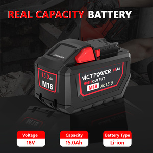 Batterie Li-ion VICTPOWER 18V 15.0Ah de remplacement pour outils électriques sans fil Milwaukee M18, compatible avec plus de 200 outils, OEM ODM - Product Image 3