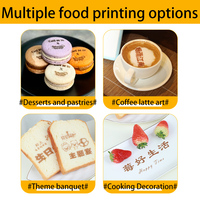 WAISU para Máquina Automática de Impresión de Café y Pasteles con Tinta Comestible - Impresora Portátil de Alimentos para Cafeterías