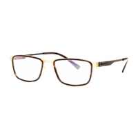 Montura Óptica Metálica Cuadrada de Estilo Retro, Diseño de Doble Viga, Unisex, para Todas las Formas de Rostro, Personalizable, Venta al Por Mayor