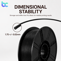 Filament PLA-CF en fibre de carbone 1,75 mm 1 kg pour cadre de drone, support de caméra, haute rigidité, impression 3D, finition mate, léger