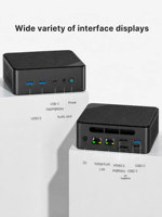 Mini PC portable Qunshi NucBox G7N, 8 Go de RAM + 128 Go de SSD, AMD Ryzen 5 3500U, Windows 11 Pro, ordinateurs de bureau de poche pour la maison et les étudiants