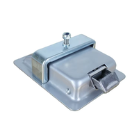 Serrure de cabinet anti-vibration noire ou argentée pour boîte de véhicule d'ingénierie