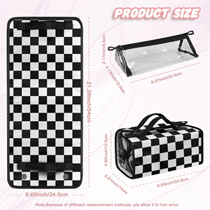 Bolsas de <span class=keywords><strong>Maquillaje</strong></span> y Cosméticos Plegables Cuatro en Uno, Portátiles, de Gran Capacidad, con Malla Desmontable, Personalizadas y Nuevas para Mujer - Product Image 3