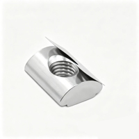Écrou à bille élastique en acier au carbone sur mesure M4-M10 de type T, écrou à éclatement pour pièces de connexion de cadre d'équipement industriel
