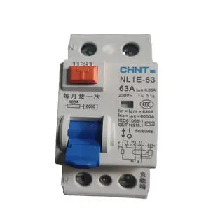 NL1E-63 1p+n 63A 30mA Circuit Breakers ELCB Miniature Circuit Breaker RCBO DPN circuit breaker hot sale