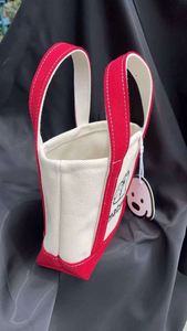 Mini Tote <b>Bag</b> Red Organic Reusable Foldable Custom Design Printed Cotton Canvas Tote <b>Bag</b> Cartoon Shopping <b>Bag</b> with Logo - Product Image 5