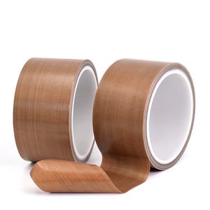 Brun petit rouleau Jumbo ruban résistant aux hautes températures anti-adhésif isolation thermique PTFE ruban adhésif pour Machine à sceller - Product Image 2