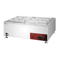 Elektrisches Restaurant Catering Edelstahl Buffet Bain Marie Hot Food Warmer Showcase Dampf tisch mit Glas abdeckung Fabrik