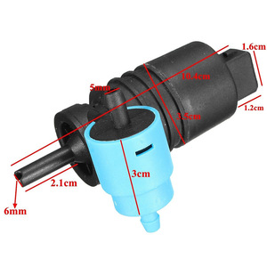 Rover 75 Windshield Washer <b>Pump</b> Dc Motor Centrifugal Electric 1999-2005 Front Rear Water <b>Spray</b> Motor Flexible Hose Connection - Product Image 2