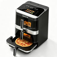 Appareil de cuisine multifonction de haute qualité, grill, friteuse à air et four à pizza 3 en 1, four à pizza numérique, friteuse à air double