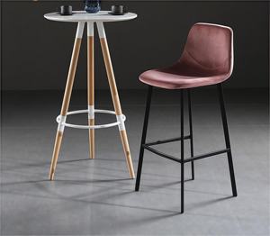 Ghế quầy bar hiện đại sang trọng, phong cách Bắc Âu, chất liệu nhung da, chân inox, dành cho nhà hàng, quầy bar, bàn ăn sáng. - Product Image 5