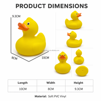 Jouet de bain en plastique jaune en forme de canard avec logo personnalisé, couleurs assorties, créez votre collection de canards Jeep, cadeau promotionnel