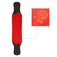 Planche de longboard de danse en fibre de verre bambou personnalisée KOSTON astrologique freestyle