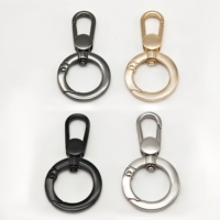 Mousqueton pivotant à ressort, anneau en O, porte-clés rotatif, fermoir mousqueton, clip à déclenchement, anneau à ressort ouvert, accessoires DIY pour sacs à main