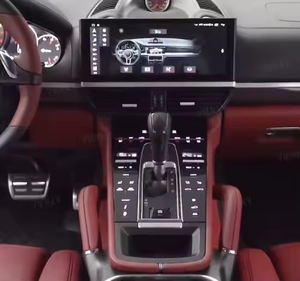 Console centrale Porsche Cayenne 2010-2017 en ABS avec accoudoir et écran tactile de contrôle de la climatisation – Amélioration intérieure - Product Image 3