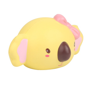 Koala Head Slow <b>Rebound</b> Toy Pu Material For Girls Age 2 To 4 Years Fidget Toy Decorative Item - Product Image 3