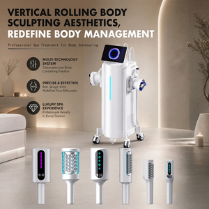 Appareil de remodelage corporel multifonction à sphères roulantes avec 7 poignées interchangeables, EMS, chaleur et drainage lymphatique pour spa - Product Image 3