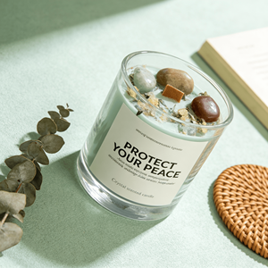 Lilin Aromaterapi Lilin Kedelai Buatan Tangan Berkualitas Tinggi Grosir dengan Batu Kristal Modern untuk Pesta, Ulang Tahun, Termasuk Hari Valentine - Product Image 3