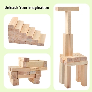Apprendimento migliorato e gioco creativo con i bambini digitali in legno stratificato mattoncini giocattolo educativo - Product Image 3