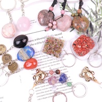 Confiance de plus de 10000 clients Artisanat naturel Lucky Crystal Energy Power Porte-clés en cristal fait à la main pour la décoration