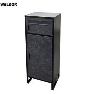 Da esterno Free Standing pacco consegna posta scatola impermeabile per pacchi Drop Box con serratura a chiave in polvere con rivestimento a goccia - Product Image 2