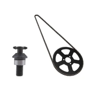 25H 68 Tooth Rear Wheel Sprocket and 68 Link Drive Chain and T8F 6T Front Sprocket Pinion for 49cc 2 Stroke Mini Bike (Black)