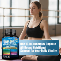 Corti-Soothe Magnesium Ashwagandha L-Théanine Capsules Dropshipping Private Label Supplément Traitement des Commandes
