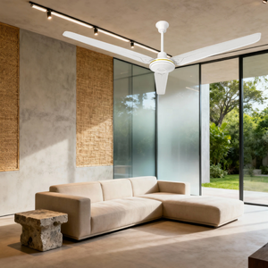 <span class=keywords><strong>พัดลม</strong></span>เพดานไฟฟ้าดีไซน์ทันสมัยขนาด 56 นิ้ว แข็งแรงทนทาน พร้อมมอเตอร์ AC 3 ใบพัด เงียบสงบ เหมาะสำหรับห้องนั่งเล่น - Product Image 6