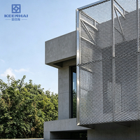 Panneau d'écran en aluminium architectural pour la décoration murale extérieure et la conception de bâtiments durables
