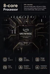 7870 Universal 2K pantalla táctil Android 13 coche pantalla dividida GPS/AM/FM/Bluetooth navegación Radio Multimedia Video coche REPRODUCTOR DE DVD - Product Image 3