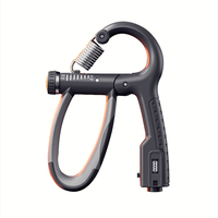 Fortalecedor de Agarre Ajustable de ABS y Acero Inoxidable para Ejercicios de Antebrazo y Dedos