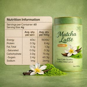 Bebida Energética Instantánea en Polvo de <span class=keywords><strong>Matcha</strong></span> <span class=keywords><strong>con</strong></span> <span class=keywords><strong>Vainilla</strong></span>, 300g, Venta Caliente, Soporte para Marca Privada OEM - Product Image 6