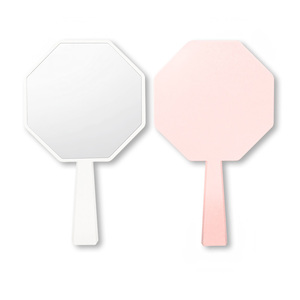 Personal Care Octagonal <b>Vanity</b> <b>Mirror</b> With Logo And Handheld Feature For Daily Makeup And Touch Ups - Product Image 2