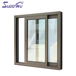 Sliding Glass Cost-Effective Impact Proof Aluminum Frame Sliding Windows Double Glazed Glass Window
