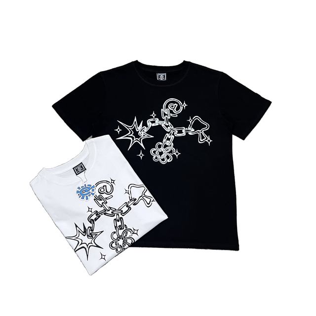 Wholesale Men's 100% Cotton T-Shirts Graphic Letter Custom  DTG Print Street Wear Loose Tees for Premium Fashion Brand POD