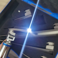 Appareil d'urgence d'anesthésie animale vétérinaire Source de lumière LED Intubation Vet Ampoule Laryngoscope pour animal de compagnie