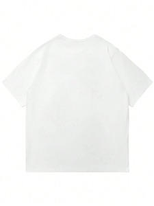 เสื้อยืดโอเวอร์ไซส์ลายการ์ตูนสำหรับผู้ชาย ทรงไหล่ตก - ส่งตรงจากโรงงาน รับสั่งทำได้ รุ่น F10 - Product Image 2