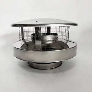Sombrero de chimenea de lluvia de doble pared de 5 o 6 pulgadas moderno <span class=keywords><strong>para</strong></span> estufa Chimenea de madera - Product Image 1