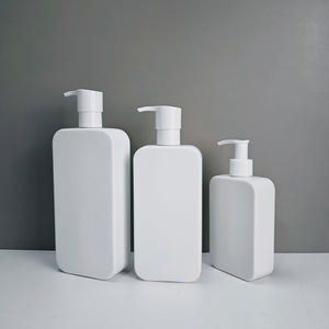 Hot Sale Shower Gel Plastic <b>Pump</b> <b>Bottle</b> 250ml 350ml 500ml Silk Screen logo White Shampoo PE Plastic <b>Bottle</b> with <b>Pump</b> Cap - Product Image 5