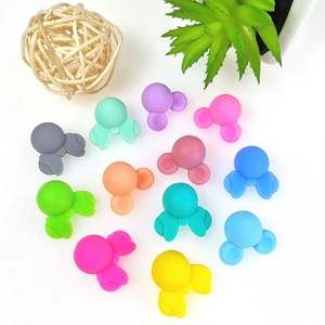 Wholesale Baby Teething Device New <b>Mouse</b> Head Silicone Focus Bead <b>Pen</b> DIY Jewelry Bracelet PVC Beads Accessories - Product Image 1