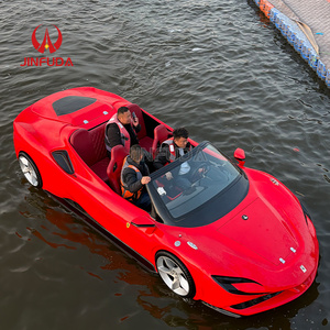 Lancha rápida <span class=keywords><strong>Ferrari</strong></span> roja vibrante para resort con gran flotabilidad y fácil mantenimiento para diversión acuática - Product Image 2