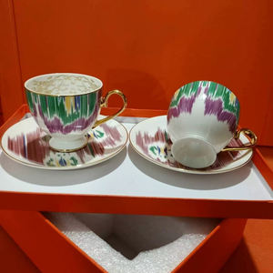 Wholesale Luxury European Style <b>Bone</b> <b>China</b> <b>Tea</b> and Coffee <b>Sets</b> Single Ceramic Cups for Drinks Printed Porcelain Cup <b>Tea</b> <b>Sets</b> - Product Image 2