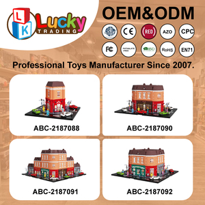 Luckytoys fundición aleación coche 3D <span class=keywords><strong>arquitecto</strong></span> urbano bloque juguetes Mini ciudad calle figuras de acción bloques de construcción modelos juguete - Product Image 6