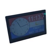 Reloj Electrónico ZKM CK-100-STD de 10 Pulgadas de Plástico ABS con Resolución de 1024x600, Reproducción de Audio MP3 y Video MP4/AVI